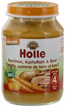 Holle Karotten mit Kartoffeln & Rind (190 g)
