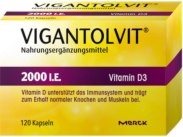 Merck Vigantolvit 2000 I.E. Vitamin D3 Weichkapseln (120 Stk.) Test ❤️  Testbericht.de April 2022