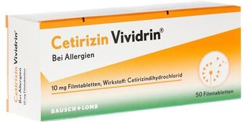 Bausch & Lomb Cetirizin Vividrin 10 mg Filmtabletten (50 Stk.)