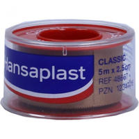 Hansaplast Fixierpflaster Classic, 5m x 2,5cm 1 St