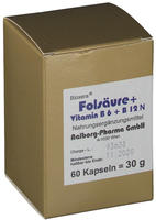 Fols&auml;ure+vitamin B6+b12 Komplex N Kapsel 60 St