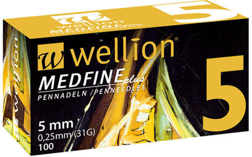 Wellion Medfine plus Pen-Nadeln 5 mm (100 Stk.)