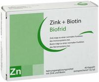 Zink+biotin Kapseln 40 St