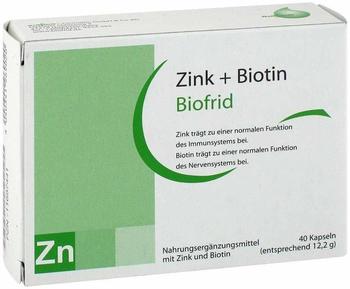 Biofrid Zink + Biotin Kapseln