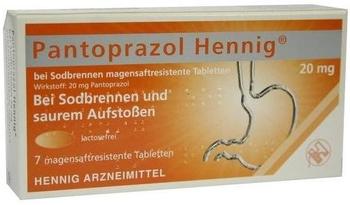 Pantoprazol b. Sodbrennen 20 mg magensaftr. Tabletten (7 Stk.)