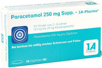 1 A Pharma PARACETAMOL 250 mg-1A Pharma Suppositorien 10 St