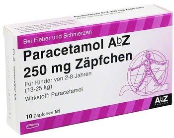 AbZ Pharma GmbH PARACETAMOL AbZ 250 mg Zäpfchen