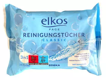 Elkos Face 3in1 Reinigungst&uuml;cher Classic