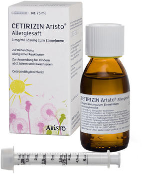 Cetirizin Allergiesaft 1 mg/ml Lsg.z.Einnehmen (75 ml)