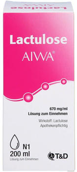 Lactulose Aiwa 670mg/ml Lösung zum Einnehmen (200 ml)