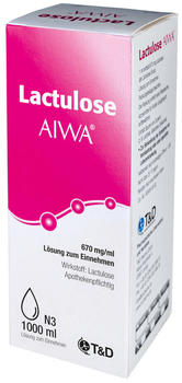 Lactulose Aiwa 670mg/ml Lösung zum Einnehmen (1000ml)