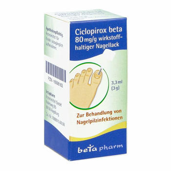 Ciclopirox beta 80mg/ml wirkstoffhaltiger Nagellack (3,3ml)