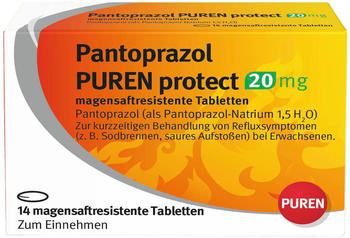 Pantoprazol Puren protect 20 mg magensaftr. Tabletten (14 Stk.)