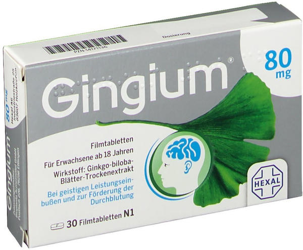 Gingium 80mg Filmtabletten (30 Stk.)