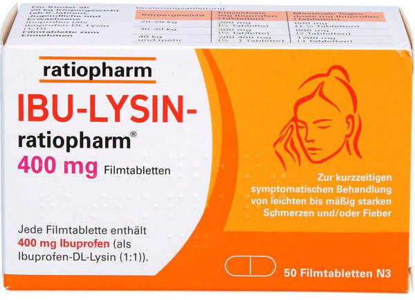 Ibu Lysin 400 mg Filmtabletten (50 Stk.)