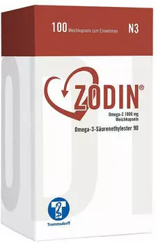Zodin Omega-3 1000mg Weichkapseln (100Stk.)