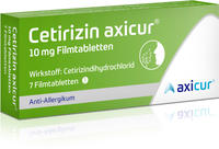 PZN-DE 14293483, axicorp Pharma Cetirizin axicur 10 mg Filmtabletten 7 stk