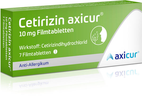 Cetirizin axicur 10 mg Filmtabletten (7 Stk.)
