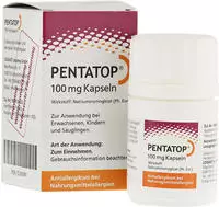 PZN-DE 12365681, P&auml;dia Pentatop 100 mg Kapseln, 50 St, Grundpreis: &euro; 0,42...