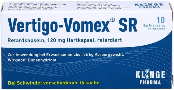 Vertigo-Vomex SR 120mg Retardkapseln (10 Stk.)