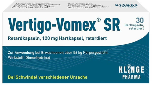 Vertigo-Vomex SR 120mg Retardkapseln (30 Stk.)