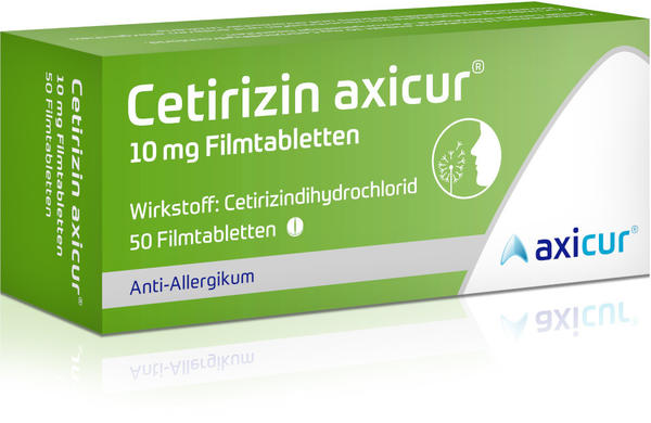 Cetirizin axicur 10 mg Filmtabletten (50 Stk.)