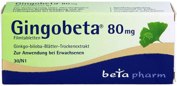 Gingobeta 80mg Filmtabletten (30 Stk.)