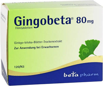 Gingobeta 80mg Filmtabletten (120 Stk.)