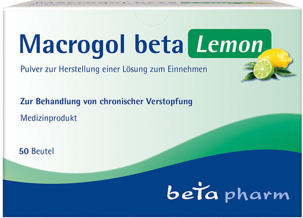 Macrogel beta Lemon Pulver zur Herstellung einer Lösung zum Einnehmen (50 Stk.)