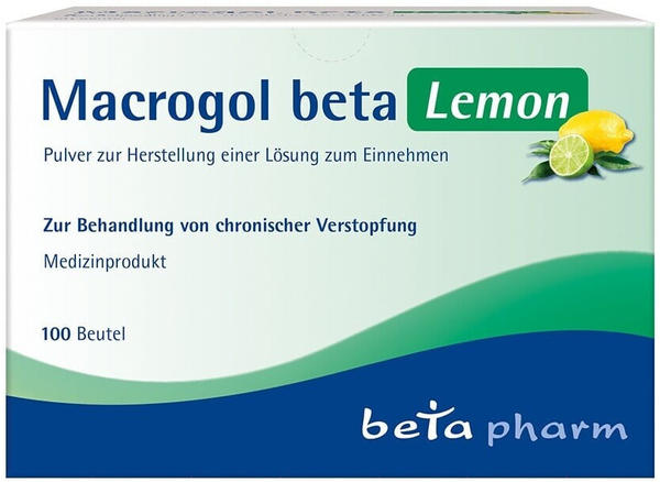 Macrogel beta Lemon Pulver zur Herstellung einer Lösung zum Einnehmen (100 Stk.)