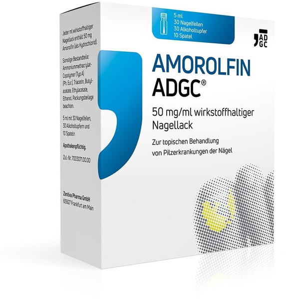 Amorolfin ADGC 50mg/ml wirkstoffhaltiger Nagellack (5ml)