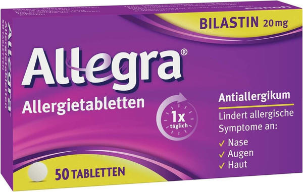 Allegra Allergietabletten 20 mg Tabletten (50 Stk.)