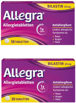 Allegra Allergietabletten 20 mg Tabletten (2 x 50 Stk.)