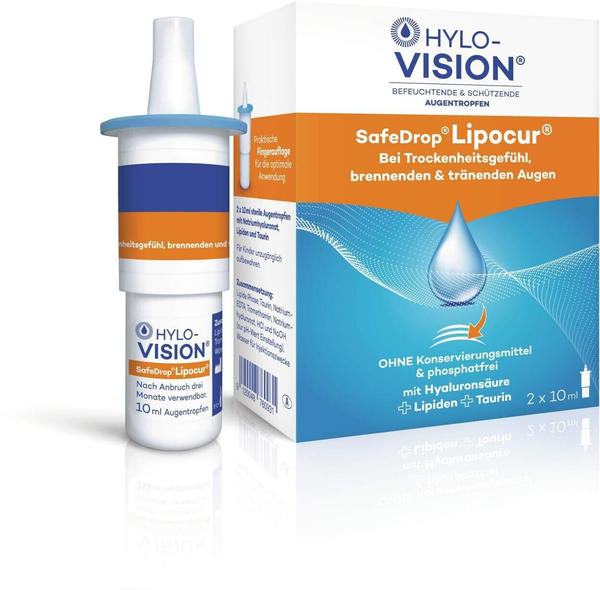 Hylo-Vision Safedrop Lipocur Augentropfen (2x10ml)
