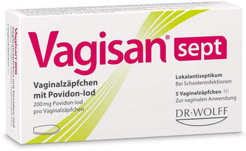 Vagisan Sept Vaginalzäpfchen mit Povidon-Iod (5Stk.)