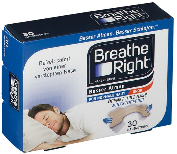 Breathe Right Nasenpflaster groß beige (30 Stk.)