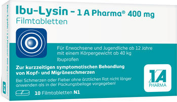 Ibu-Lysin 400mg Filmtabletten (10 Stk.)