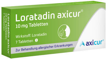 Loratadin axicur 10 mg Tabletten (7 Stk.)