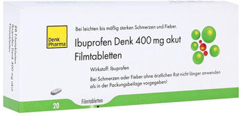 Ibuprofen Denk 400mg akut Filmtabletten (20 Stk.)