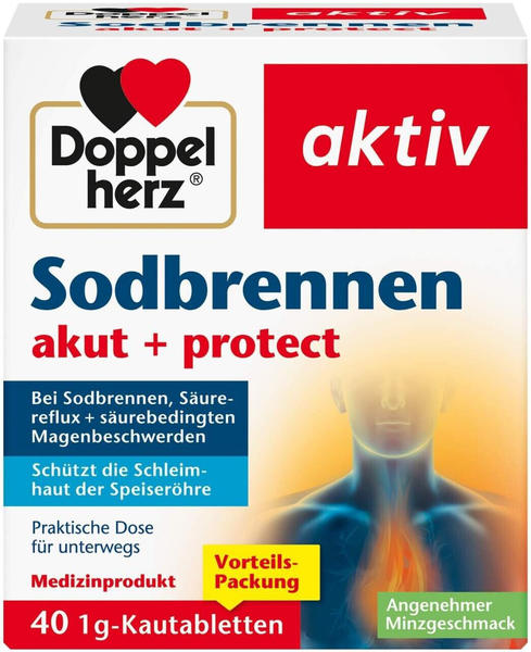 Sodbrennen akut + protect Kautabletten (40 Stk.)