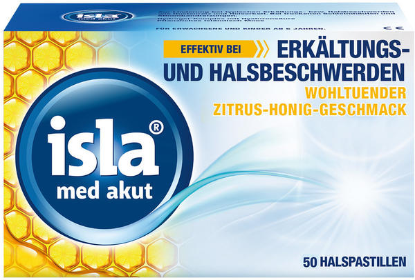 Isla med akut Zitrus-Honig Pastillen (50 Stk.)