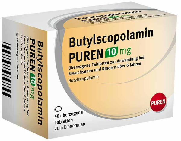 Butylscopolamin PUREN 10mg Tabletten (50 Stk.)