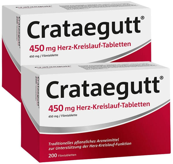 Crataegutt 450mg Herz-Kreislauf-Tabletten (2x200 Stk.)