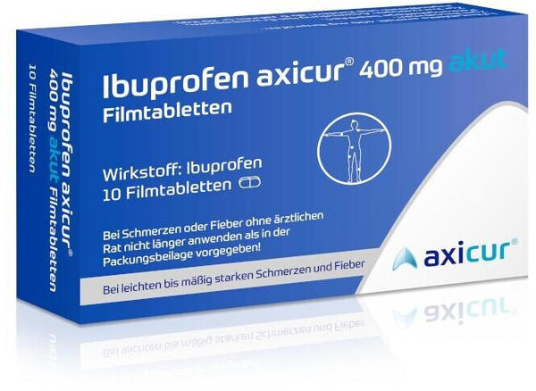 Ibuprofen Axicur 400mg Akut Filmtabletten (10 Stk.)