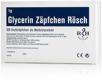 Glycerin Zäpfchen Rösch 1g (10 Stk.)