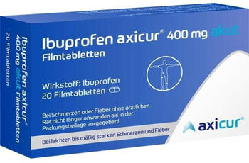 Ibuprofen Axicur 400mg Akut Filmtabletten (20 Stk.)