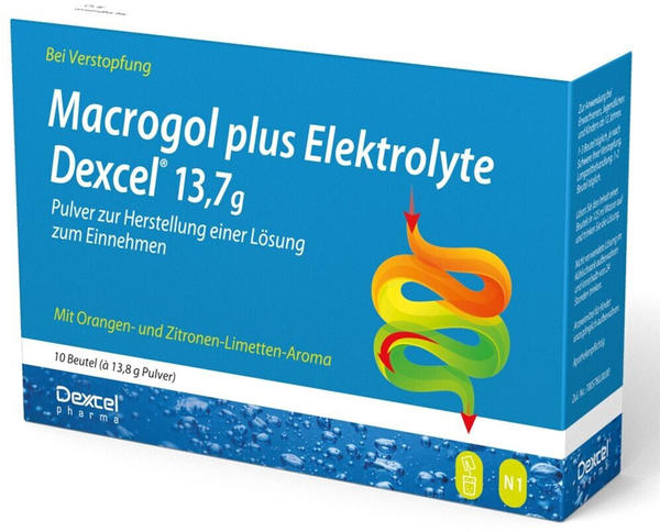 Macrogol plus Elektrolyte Dexcel 13,7 g (10 Stk.)