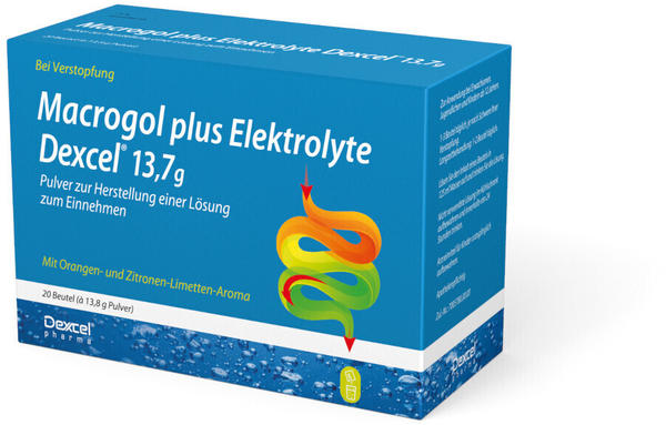 Macrogol plus Elektrolyte Dexcel 13,7 g (20 Stk.)