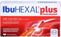 PZN-DE 18334434, Hexal IbuHEXAL plus Paracetamol 200 mg/500 mg 20 stk