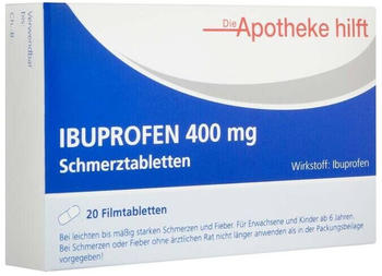 Ibuprofen 400 mg Die Apotheke hilft Filmtabletten (20 Stk.)